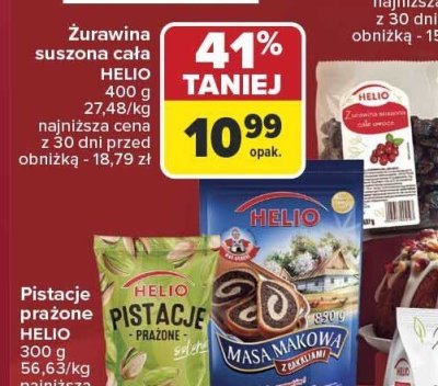 Żurawina suszona cała HELIO promocja w Carrefour