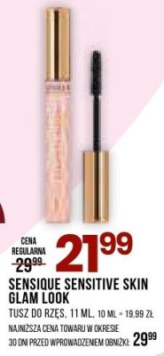 Tusz do rzęs SENSIQUE SENSITIVE SKIN GLAM RZĘS 11 ML promocja w Drogerie Natura