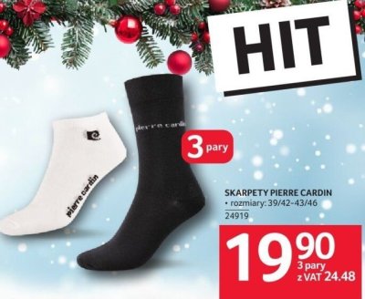 Skarpety Pierre Cardin 3 pary promocja w Selgros