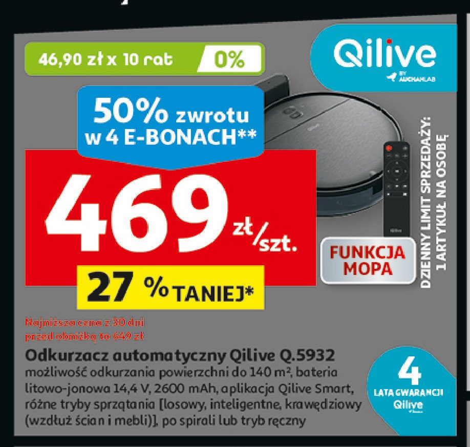 Odkurzacz q.5932 Qilive promocja