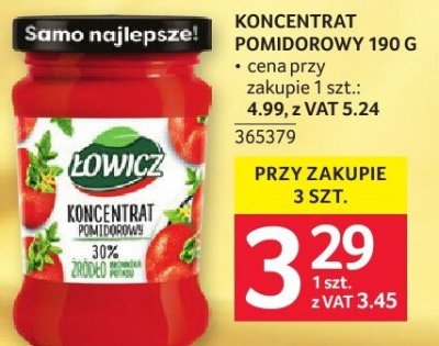 Koncentrat pomidorowy 190 g promocja w Selgros