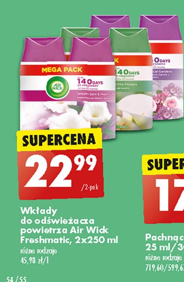 Wkład białe kwiaty Air wick promocja
