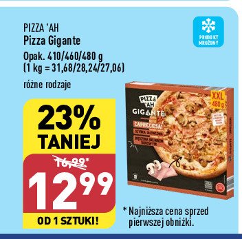 Pizza gigante salami z kiełbasą wołową Pizza'ah promocja
