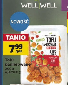 Tofu panierowane hot & spicy Well well promocja