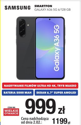 Smartfon GALAXY A36 5G 6/128 GB promocja w RTV EURO AGD