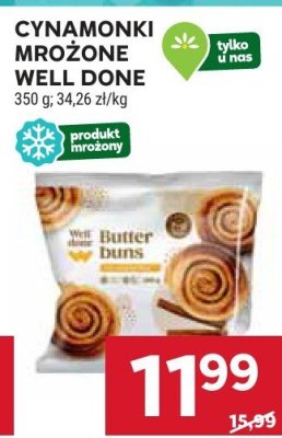 Cynamonki mrożone Well Done promocja w Stokrotka