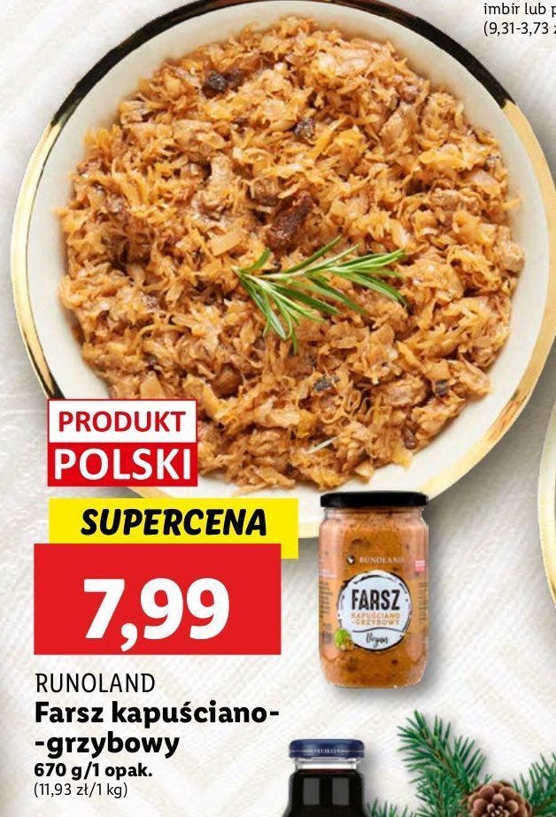 Farsz kapuściano-grzybowy Runoland promocja