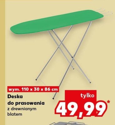 Deska do prasowania z drewnianym blatem promocja w Kaufland