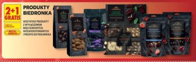 Bakalie Biedronka różne rodzaje (śliwki, migdały, orzechy nerkowca, truskawki liofilizowane, wiśnie liofilizowane) promocja w Biedronka