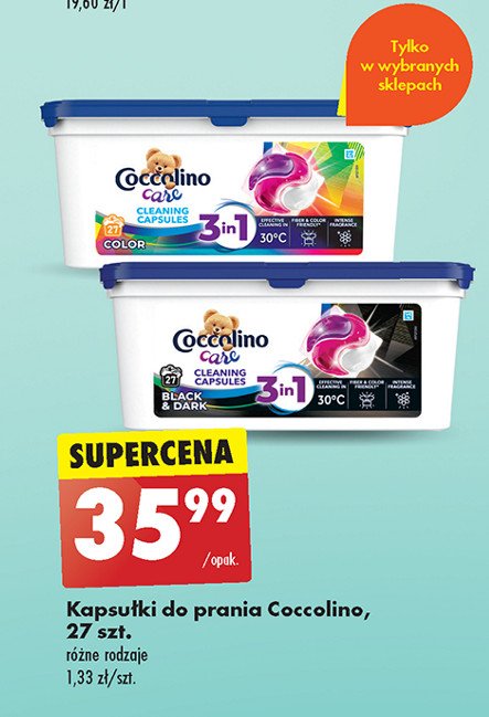 Kapsułki do prania color Coccolino care promocja