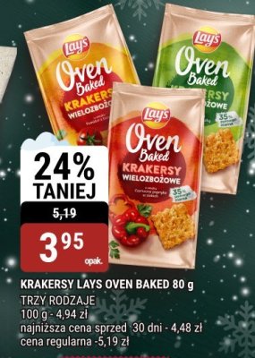 Krakersy Lay's Oven Baked 80 g trzy rodzaje promocja w bi1