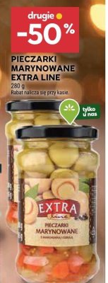 Pieczarki marynowane Extra Line promocja w Stokrotka