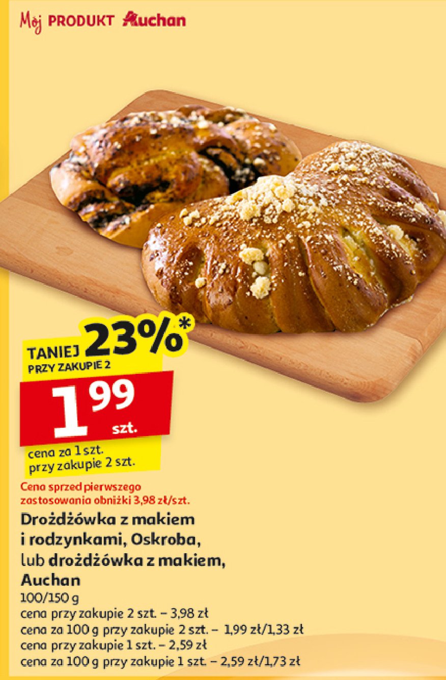 Drożdżówka z makiem Oskroba promocja