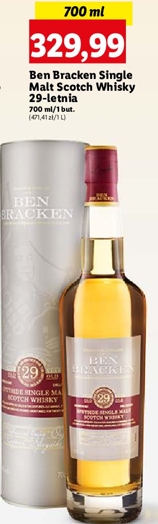 Whisky puszka BEN BRACJEN SINGLE MALT promocja