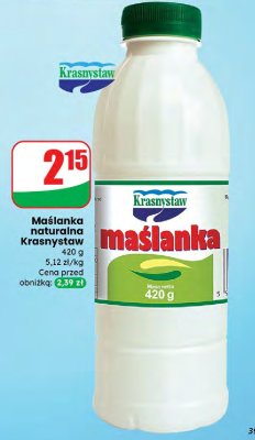 Maślanka naturalna Krasnystaw promocja w Dino