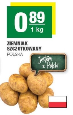Ziemniak szczotkowany Polska promocja w SPAR