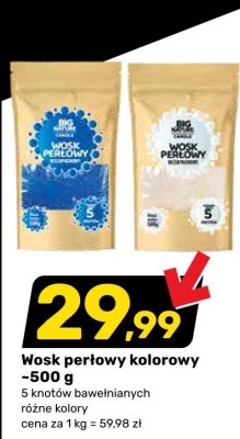 Wosk perłowy kolorowy promocja w Bricomarche