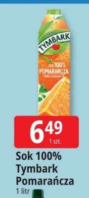 Sok Tymbark Pomarańcza 100% promocja w Leclerc
