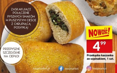 Przekąska kaszanka ze szpinakiem, 1 szt. promocja w Twój Market