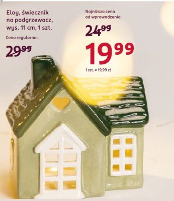 Świecznik na podgrzewacz wys. 11 cm promocja w Rossmann