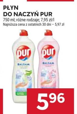 Płyn do naczyń Pur promocja w Stokrotka