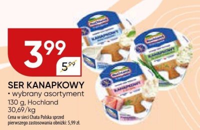 Ser kanapkowy Hochland promocja w Chata Polska