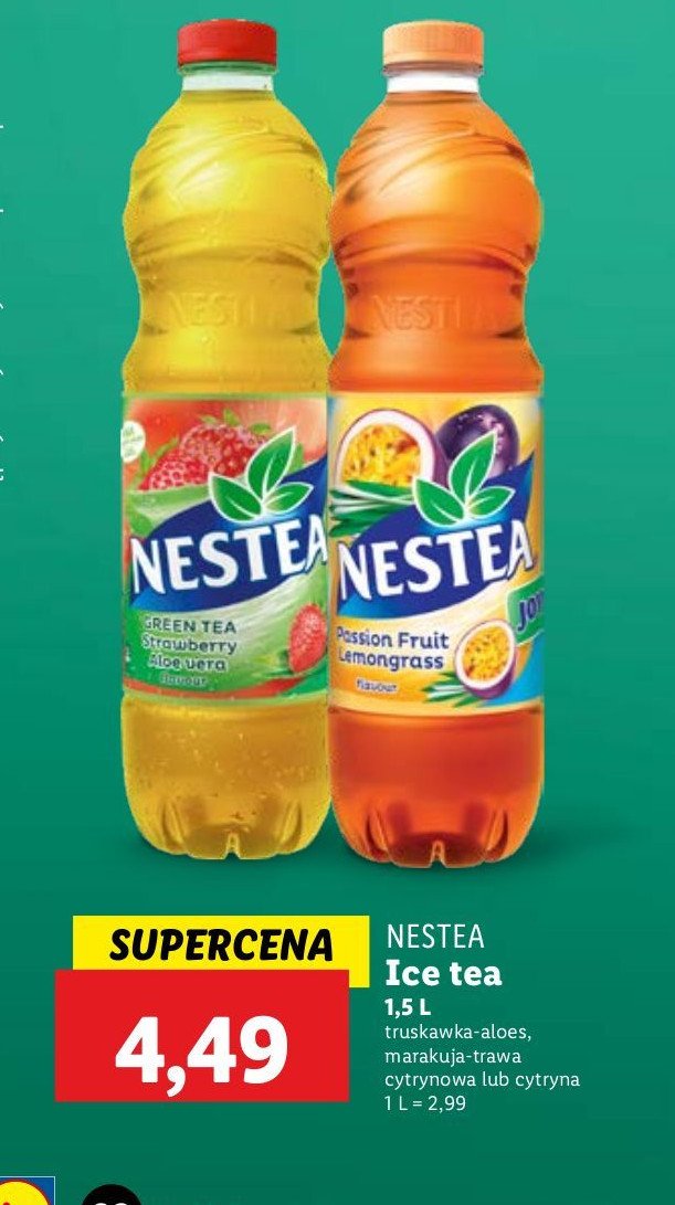 Herbata mro偶ona z truskawk膮 Nestea vitao promocja