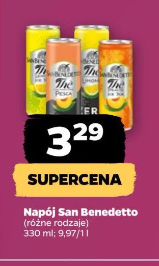 Napój cytrynowy San benedetto promocja w Netto