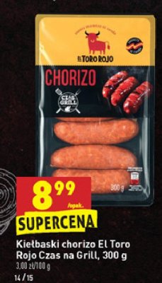 Kiełbaski chorizo El toro rojo promocja