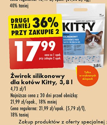 Żwirek silikonowy Kitty promocja