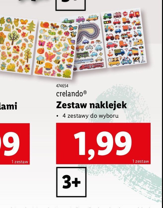 Naklejki dla dzieci Crelando promocja