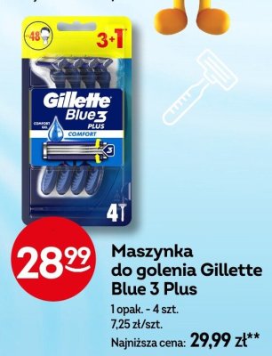 Maszynka do golenia Gillette Blue 3 Plus promocja w Żabka