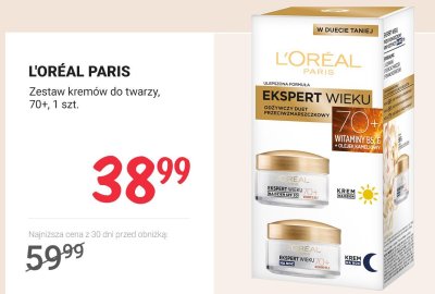 Zestaw kremów do twarzy 70+ 1 szt. promocja w Rossmann