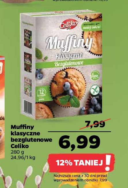 Muffiny klasyczne bezglutenowe Celiko promocja
