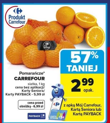 Pomarańcze promocja w Carrefour Market