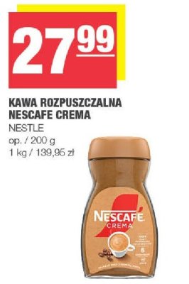 Kawa rozpuszczalna Nescafe Crema Nestle promocja w SPAR