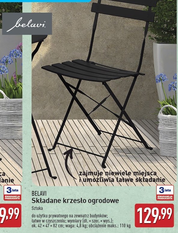 Krzes艂o ogrodowe BELAVI promocja