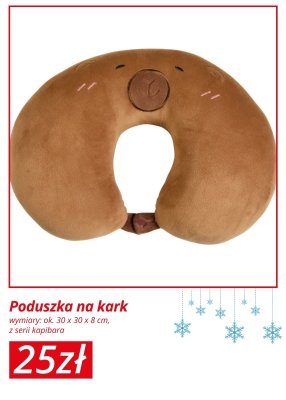 Poduszka na kark z serii kapibara promocja w KiK