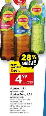 Napój Lipton Ice Tea, 1,5 l promocja w Twój Market