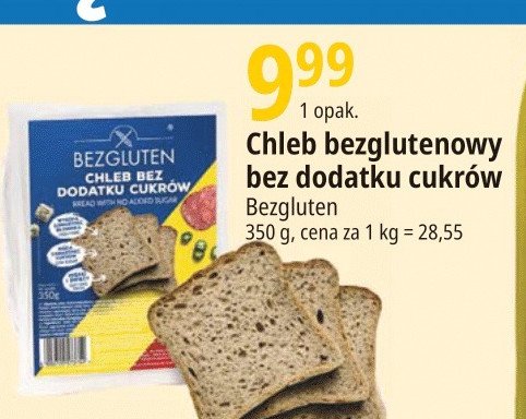 Chleb bez cukru Bezgluten promocja