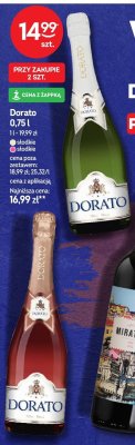 Wino Dorato słodkie różowe musujące 0,75l promocja w Żabka