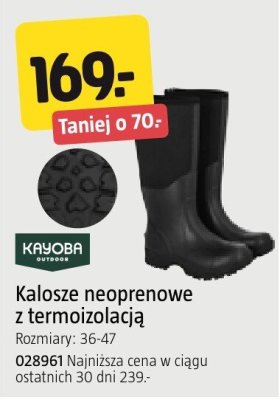 Kalosze neoprenowe z termoizolacją promocja w Jula