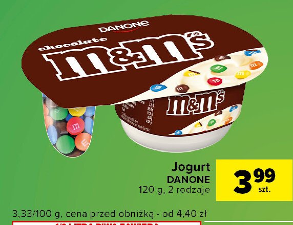 Jogurt m&m's Danone fantasia promocja