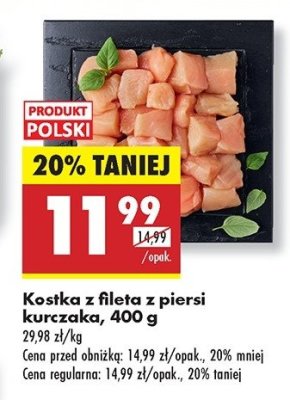 Kostka z fileta z piersi kurczaka Kraina mięs promocja