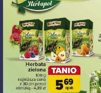 Herbata z pomarańczą Big-active herbata zielona promocja