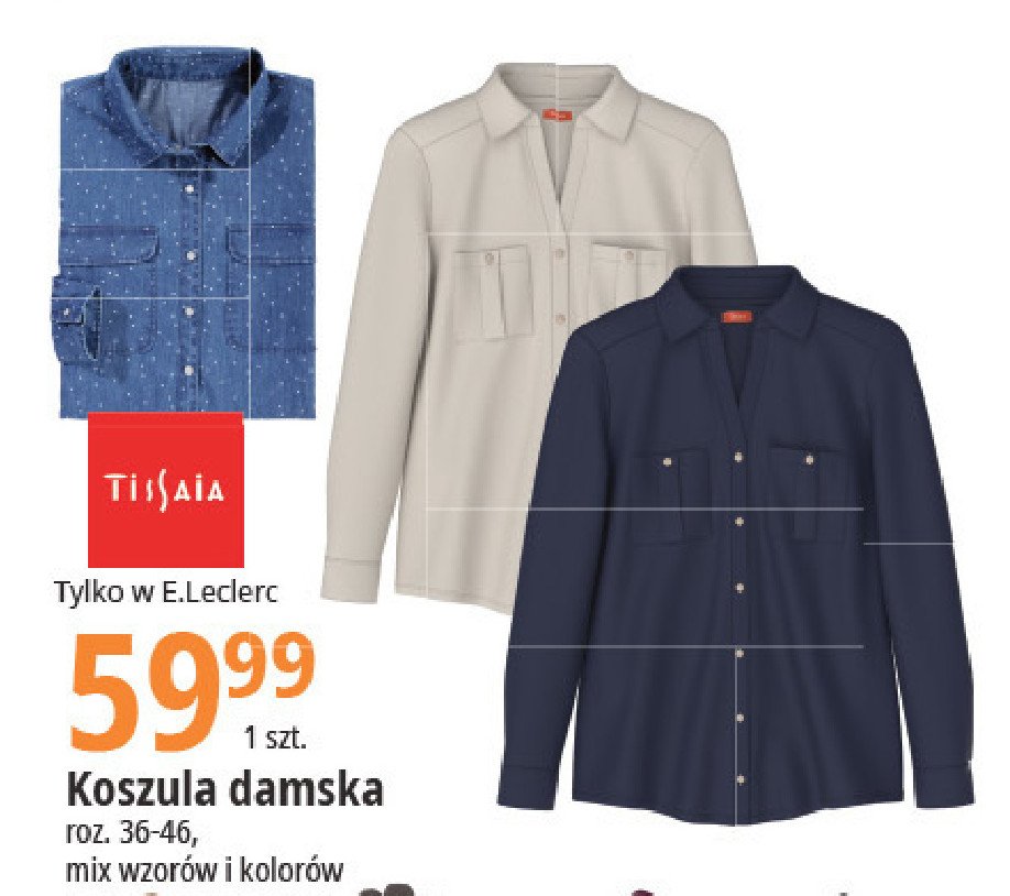 Koszula damska 36-46 Tissaia promocja