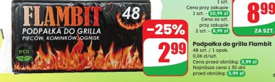 Podpałka do grilla Flambit promocja w Dino