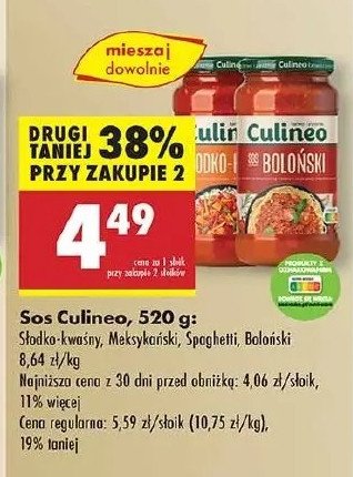 Sos spaghetti Culineo promocja