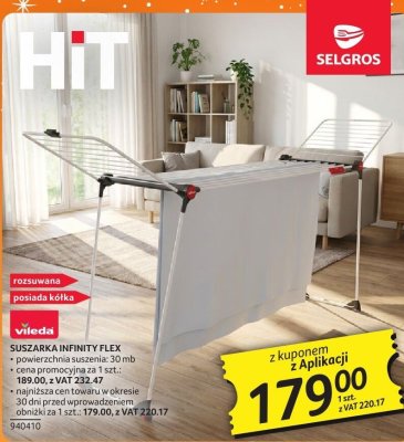 Suszarka VILEDA INFINITY FLEX promocja w Selgros