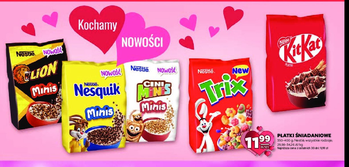 Płatki śniadaniowe minis Cini minis promocja